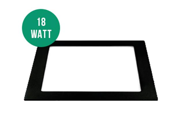 18 Watt Sıva Altı Kare Panel Siyah